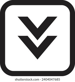 Icono de flecha, signo de dirección, vector de flecha negra