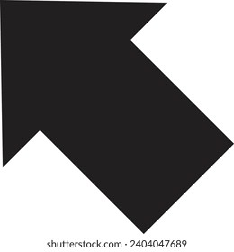 Arrow icon, direction sign, black arrow vector