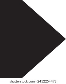 Arrow icon, direction sign, black arrow vector