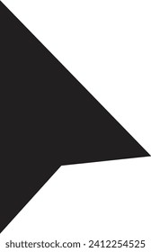 Arrow icon, direction sign, black arrow vector