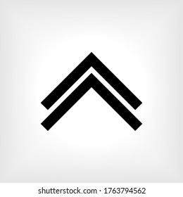 Arrow Up Icon. Direction Symbol - Vector.