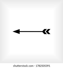 Icono de flecha. Símbolo de dirección: vector.