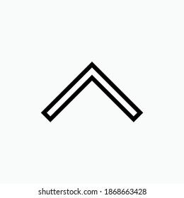Up Arrow Icon. Direction Symbol - Vector Logo Template.