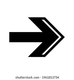 arrow icon. directions and for the web.