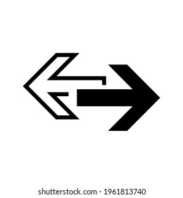 arrow icon. directions and for the web.