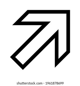arrow icon. directions and for the web.