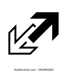 arrow icon. directions and for the web.