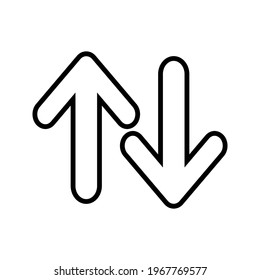 arrow icon. directions and for the web.