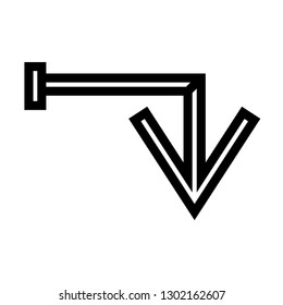 arrow icon down