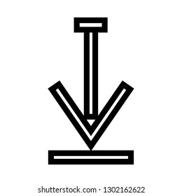 arrow icon down