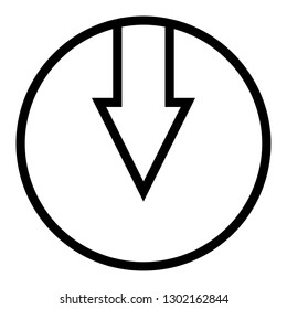 arrow icon down