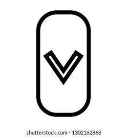 arrow icon down