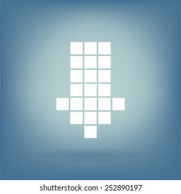 Arrow icon - down . 