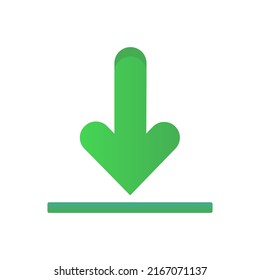 arrow icon, download concept, vector illustration