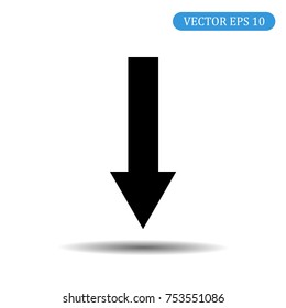 Arrow Icon down.Vector illustration.