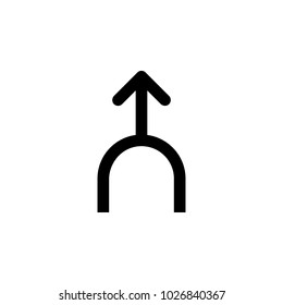 arrow icon. Element different kinds of arrows for mobile concept and web apps. Icon for website design and development, app development. Premium icon on white background