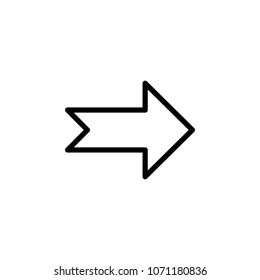 arrow icon. Element of minimalistic icons for mobile concept and web apps. Thin line icon for website design and development, app development