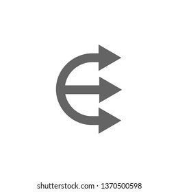 Arrow icon. Element arrow icon. Premium quality graphic design icon. Signs and symbols collection icon for websites, web design, mobile app