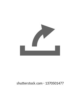 Arrow icon. Element arrow icon. Premium quality graphic design icon. Signs and symbols collection icon for websites, web design, mobile app