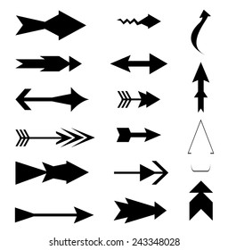 Arrow icon element set, arrow symbol collection 