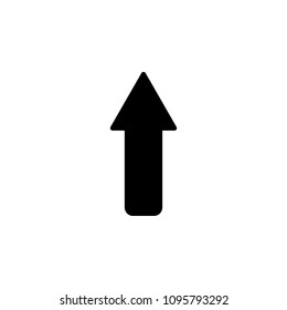 up arrow icon. Element of web icon for mobile concept and web apps. Isolated up arrow icon can be used for web and mobile. Premium icon on white background