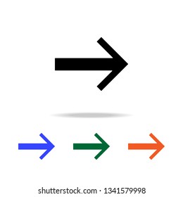 arrow icon. Elements of simple web icon in multi color. Premium quality graphic design icon. Simple icon for websites, web design, mobile app, info graphics
