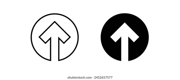 Arrow icon Emergency exit, Logout and output, outlet, out symbol. Safe condition line and flat icons set, editable stroke isolated on white, linear vector outline illustration