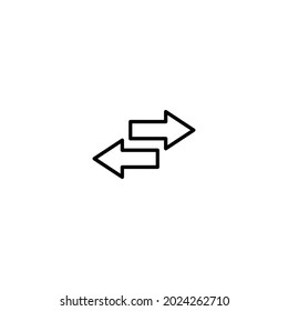 icono de flecha, vector de símbolo de Exchange