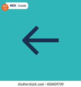  arrow icon Flat. 