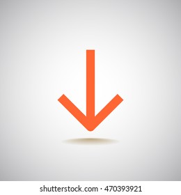  arrow icon Flat. 