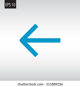  arrow icon Flat. 