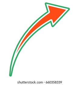 arrow icon flat color