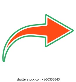 arrow icon flat color