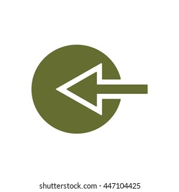  Arrow  icon. Flat design.
