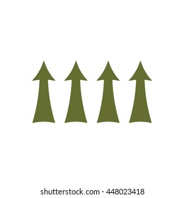  Arrow  icon. Flat design.