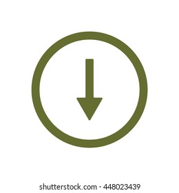  Arrow  icon. Flat design.
