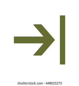  Arrow  icon. Flat design. 