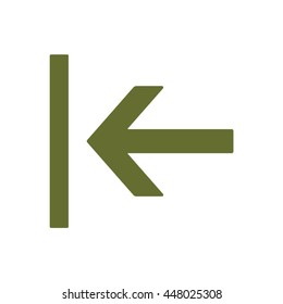 Arrow  icon. Flat design. 