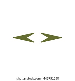  Arrow   icon. Flat design.