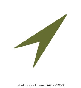  Arrow   icon. Flat design.