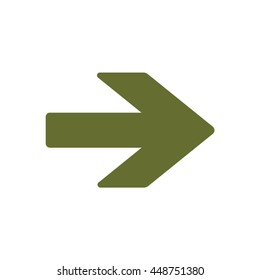  Arrow   icon. Flat design.
