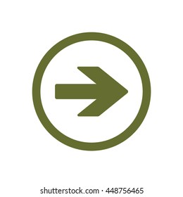  Arrow   icon. Flat design.