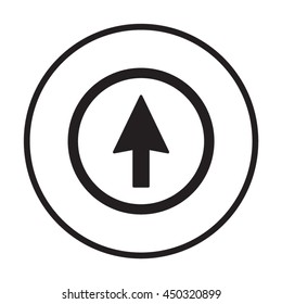  Arrow   icon. Flat design.
