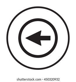  Arrow   icon. Flat design.
