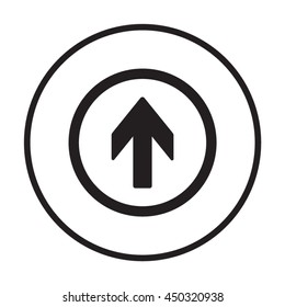  Arrow   icon. Flat design.