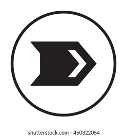  Arrow  icon. Flat design. 