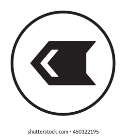 Arrow  icon. Flat design. 