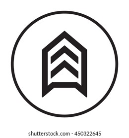  Arrow  icon. Flat design. 