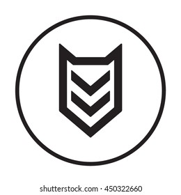  Arrow  icon. Flat design. 