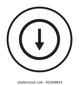 Arrow  icon. Flat design.